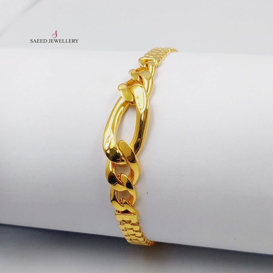 Taft Bracelet  Made Of 21K Yellow Gold by Saeed Jewelry-29369