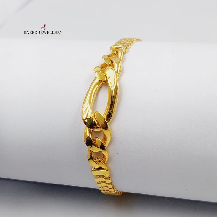 Taft Bracelet  Made Of 21K Yellow Gold by Saeed Jewelry-29369