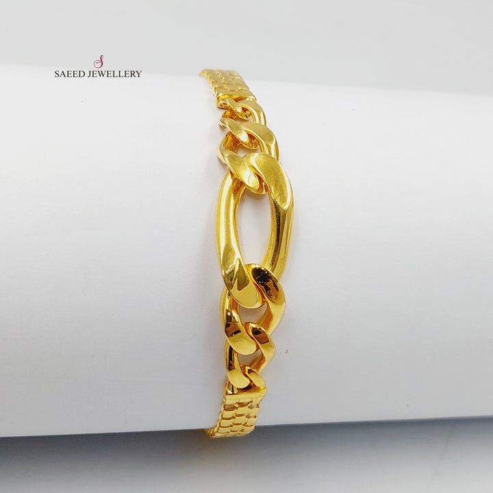 Taft Bracelet  Made Of 21K Yellow Gold by Saeed Jewelry-29369
