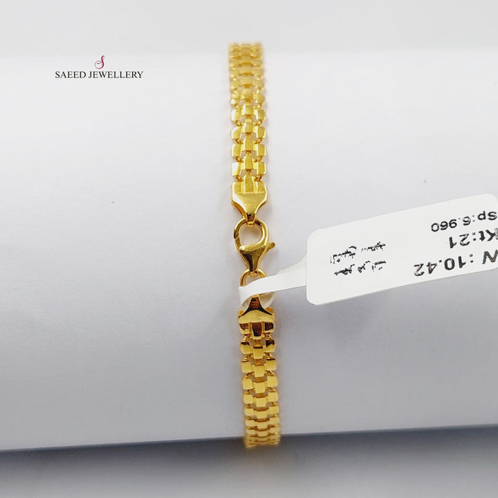 Taft Bracelet  Made Of 21K Yellow Gold by Saeed Jewelry-29369