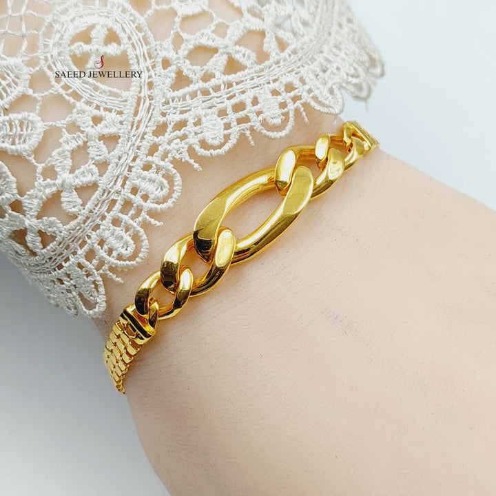 Taft Bracelet  Made Of 21K Yellow Gold by Saeed Jewelry-29369