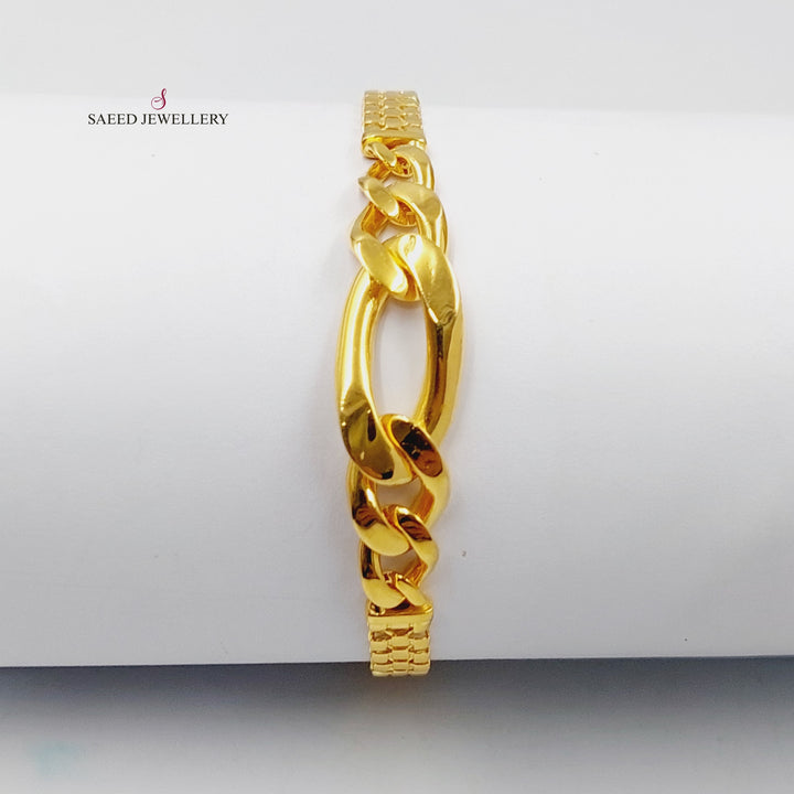 Taft Bracelet  Made Of 21K Yellow Gold by Saeed Jewelry-29369