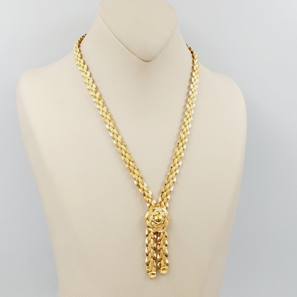 Taft Necklace Made Of 21K Yellow Gold by Saeed Jewelry-28534