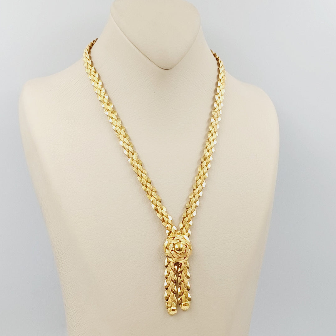 Taft Necklace Made Of 21K Yellow Gold by Saeed Jewelry-28534