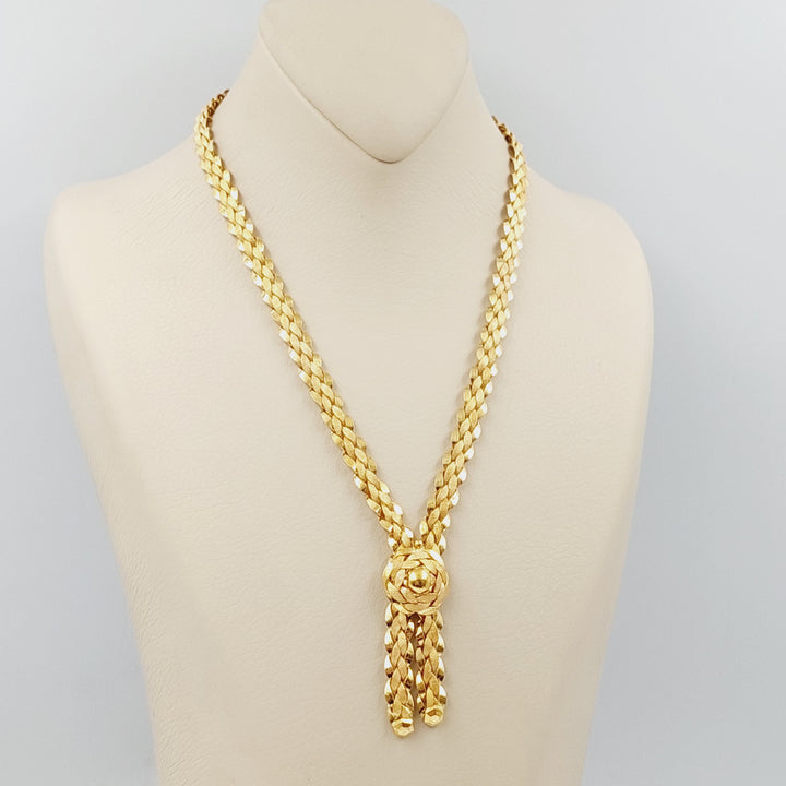 Taft Necklace Made Of 21K Yellow Gold by Saeed Jewelry-28534