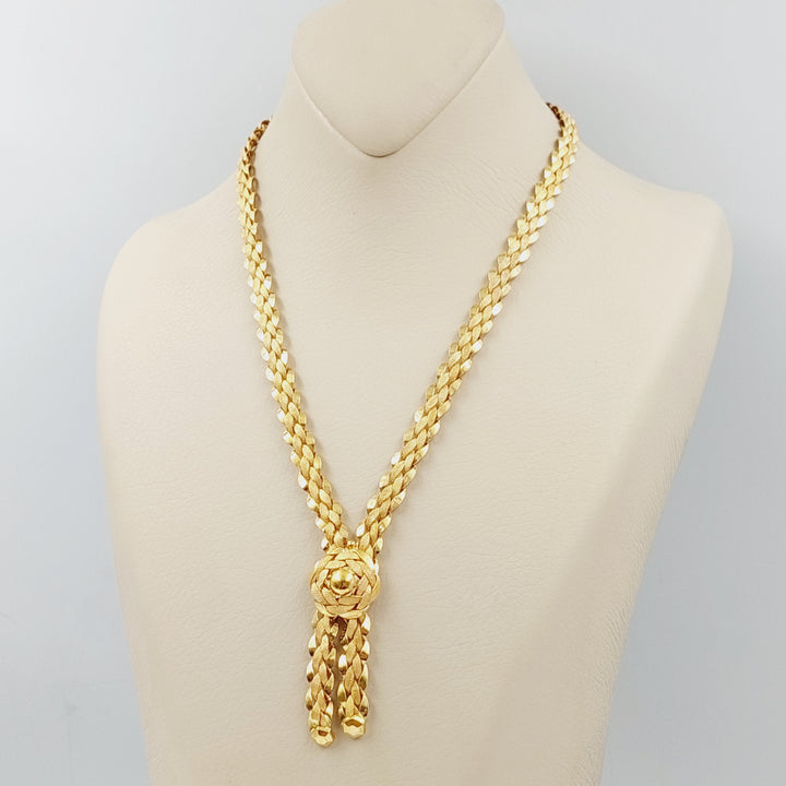 Taft Necklace Made Of 21K Yellow Gold by Saeed Jewelry-28534