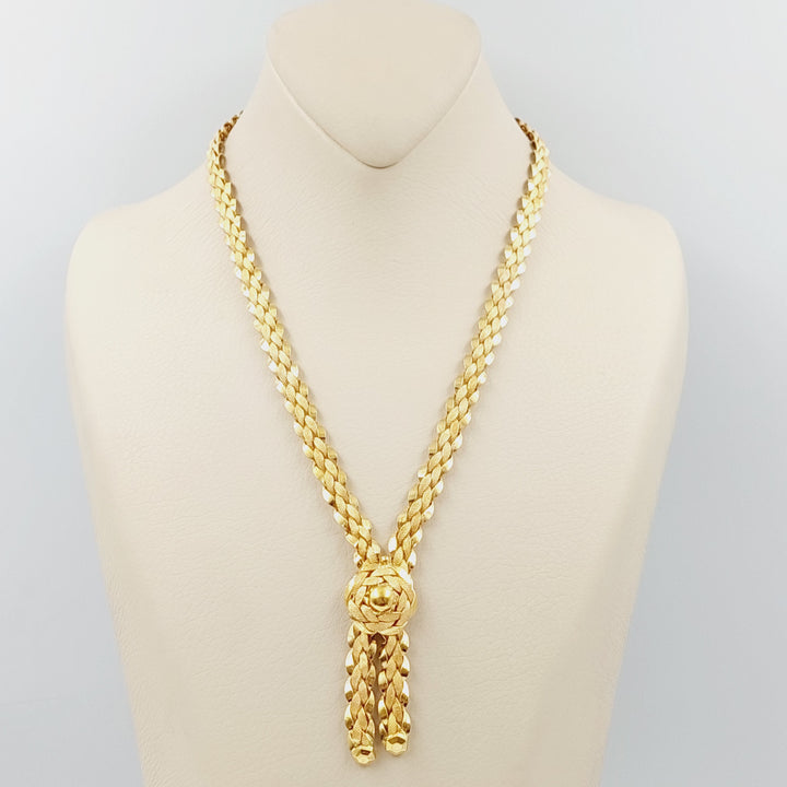 Taft Necklace Made Of 21K Yellow Gold by Saeed Jewelry-28534