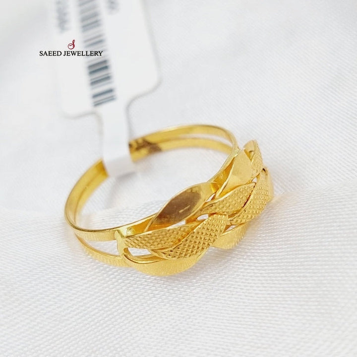 Taft Ring  Made Of 21K Yellow Gold by Saeed Jewelry-29223