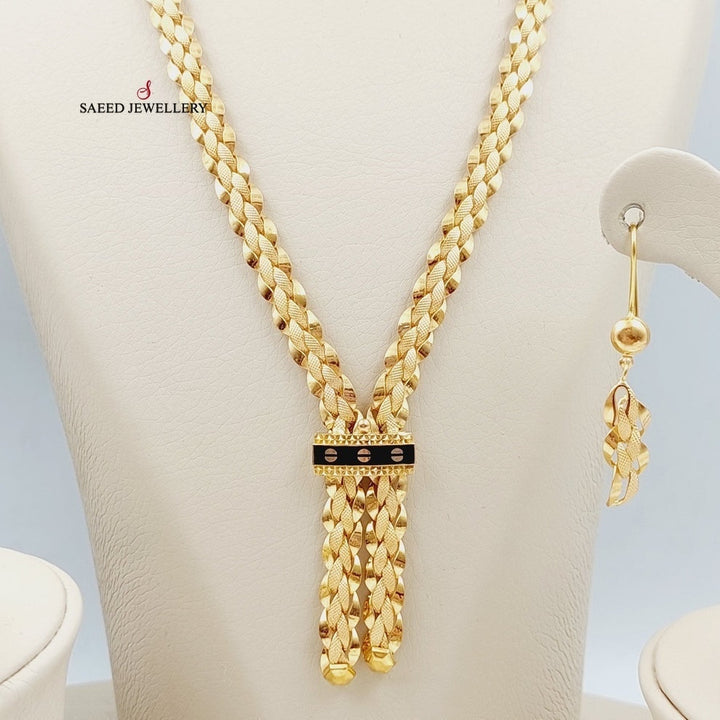 Taft Set Made Of 21K Yellow Gold by Saeed Jewelry-27945