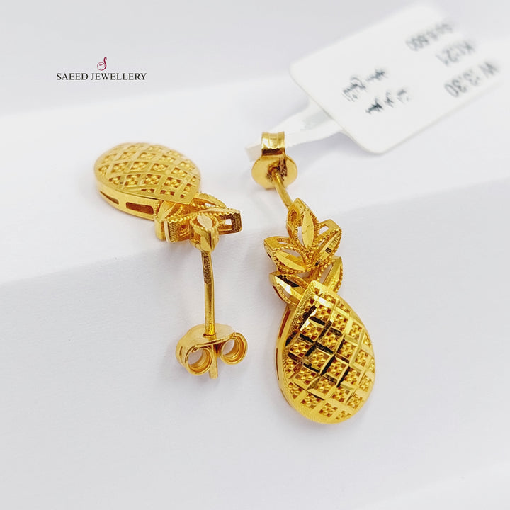 Tears Earrings  Made Of 21K Yellow Gold by Saeed Jewelry-29657