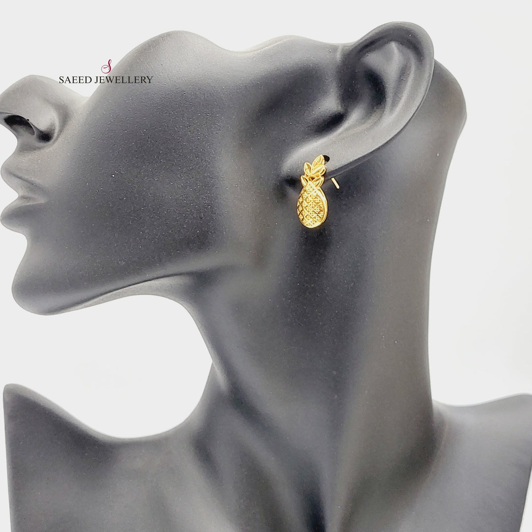 Tears Earrings  Made Of 21K Yellow Gold by Saeed Jewelry-29657