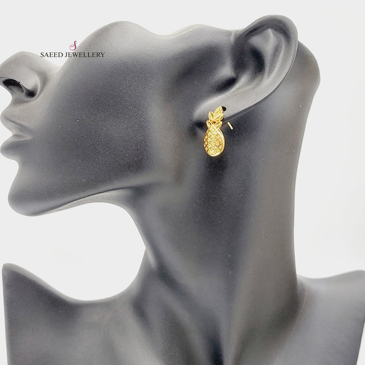 Tears Earrings  Made Of 21K Yellow Gold by Saeed Jewelry-29657
