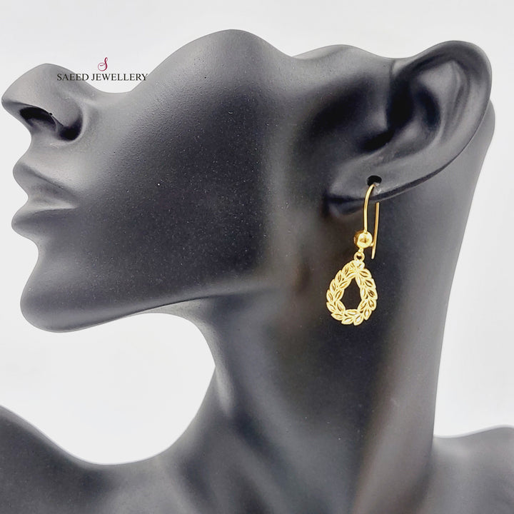 Tears Earrings  Made Of 21K Yellow Gold by Saeed Jewelry-29717