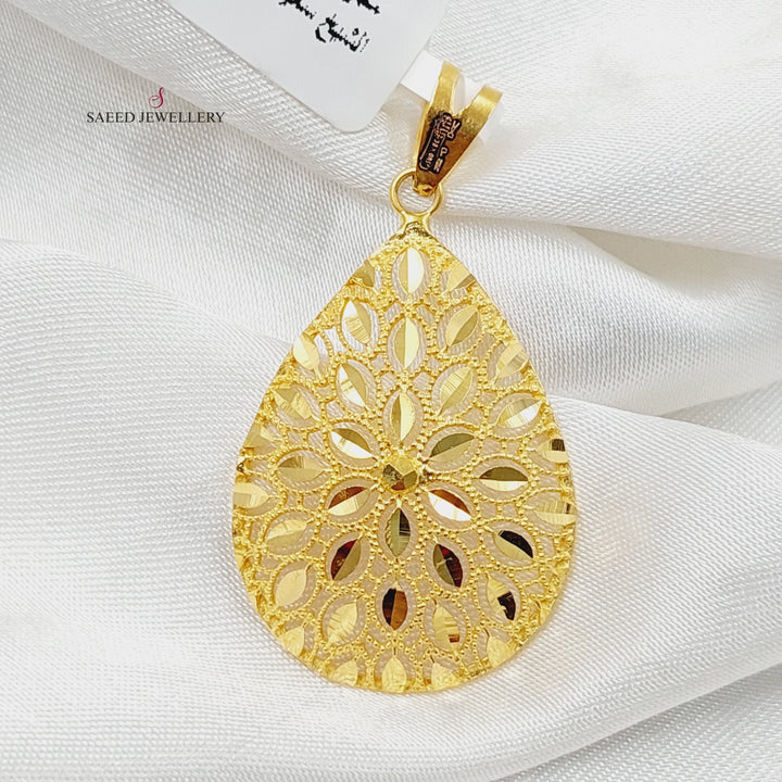 Tears Pendant  Made Of 21K Yellow Gold by Saeed Jewelry-29728
