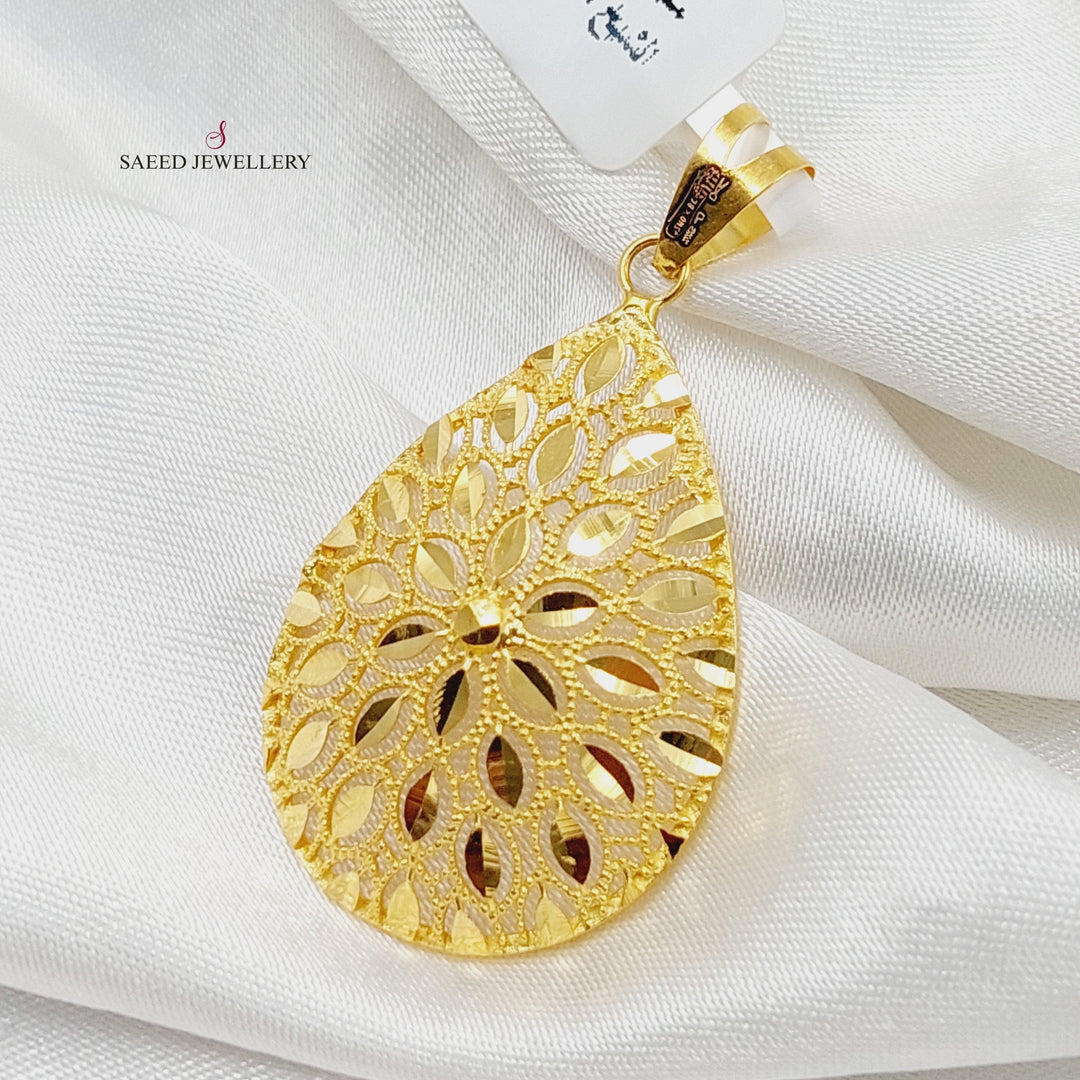 Tears Pendant  Made Of 21K Yellow Gold by Saeed Jewelry-29728