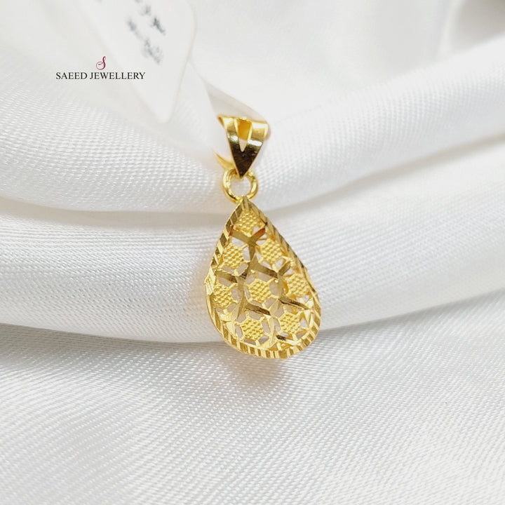 Tears Pendant  Made Of 21K Yellow Gold by Saeed Jewelry-30372