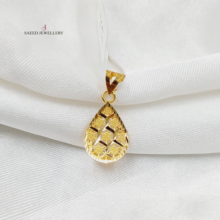 Tears Pendant  Made Of 21K Yellow Gold by Saeed Jewelry-30372