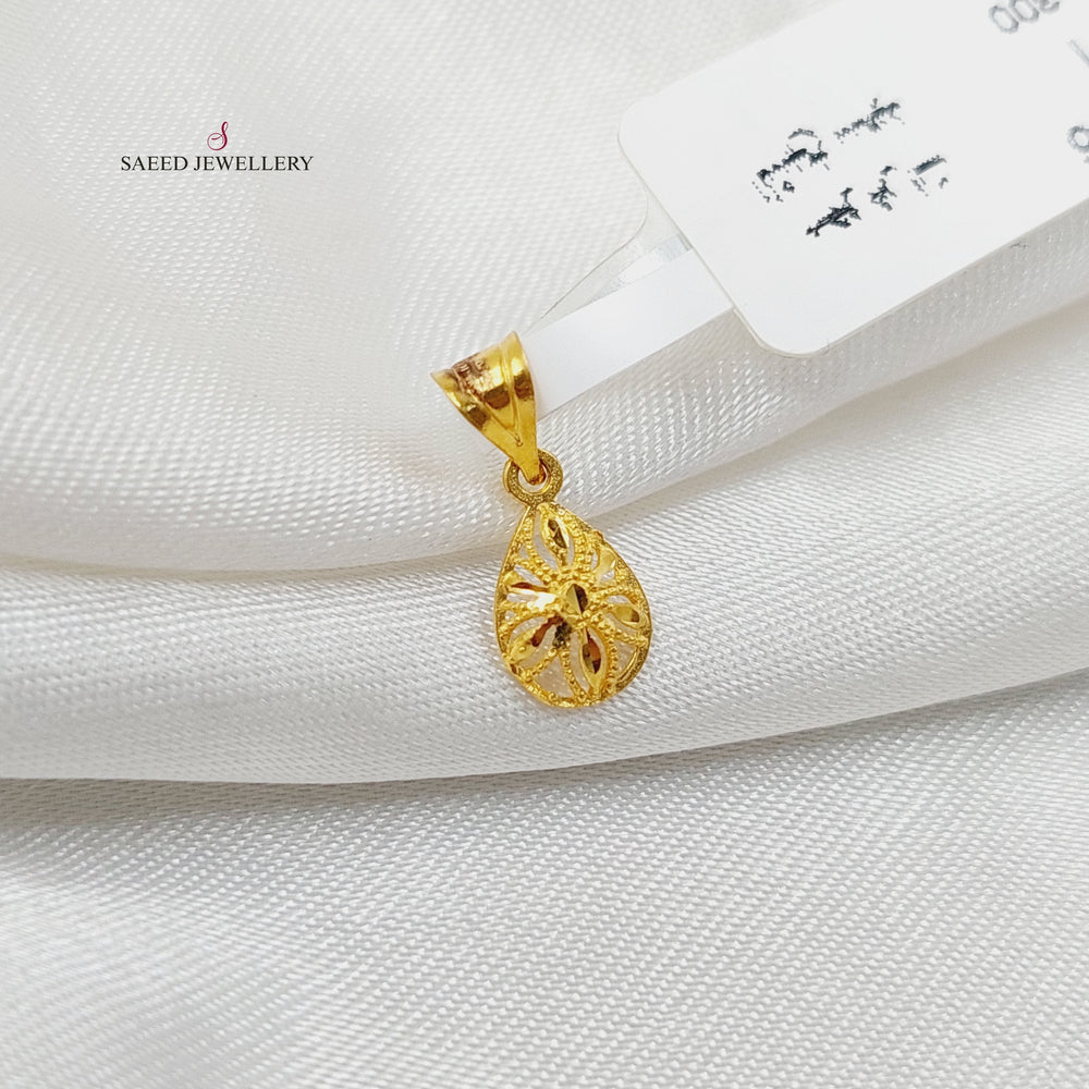 Tears Pendant  Made Of 21K Yellow Gold by Saeed Jewelry-30376