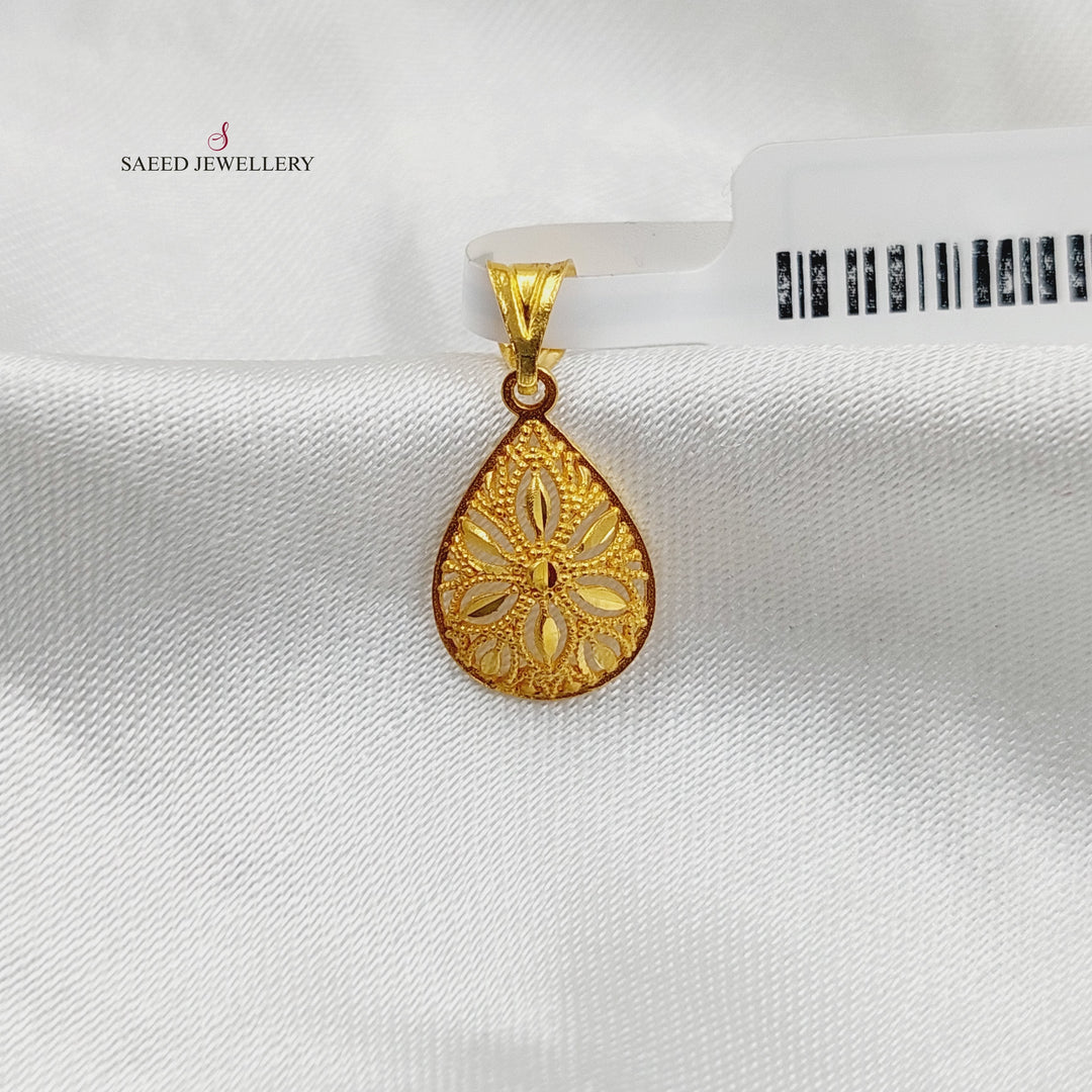 Tears Pendant  Made Of 21K Yellow Gold by Saeed Jewelry-30379