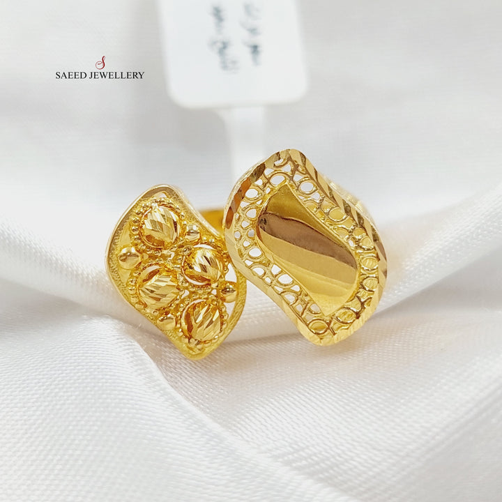 Tears Ring Made Of 21K Yellow Gold by Saeed Jewelry-28498