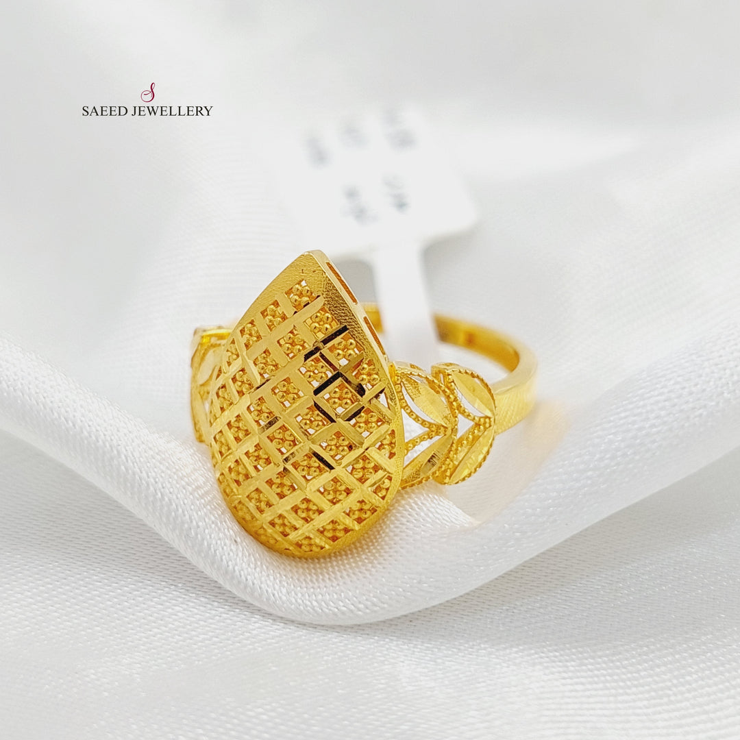 Tears Ring  Made Of 21K Yellow Gold by Saeed Jewelry-29655