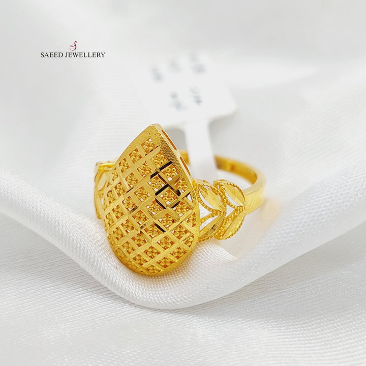 Tears Ring  Made Of 21K Yellow Gold by Saeed Jewelry-29655
