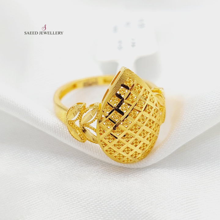 Tears Ring  Made Of 21K Yellow Gold by Saeed Jewelry-29655