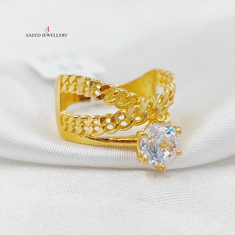 Twins Wedding Ring  Made Of 21K Yellow Gold by Saeed Jewelry-30213