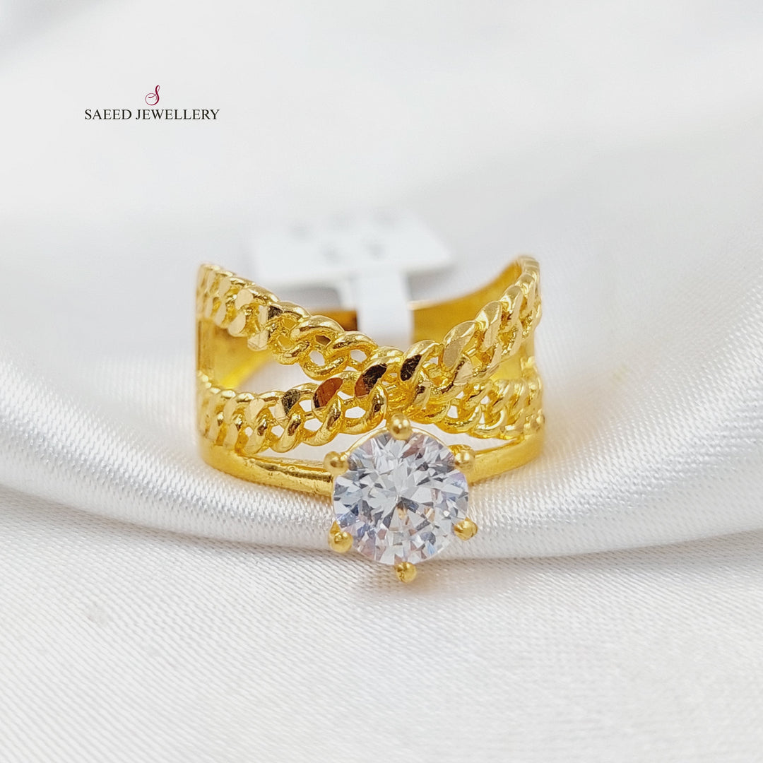 Twins Wedding Ring  Made Of 21K Yellow Gold by Saeed Jewelry-30213