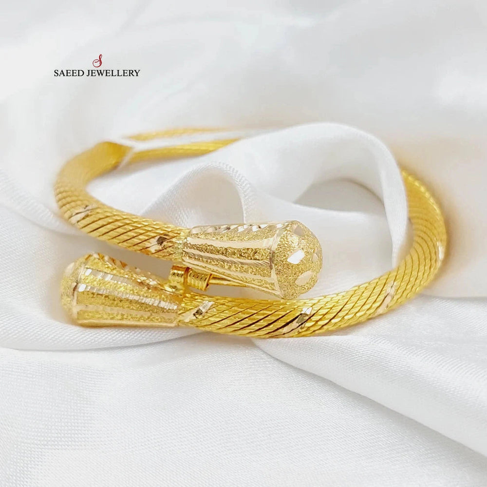 Twisted Bracelet  Made Of 21K Yellow Gold by Saeed Jewelry-29100