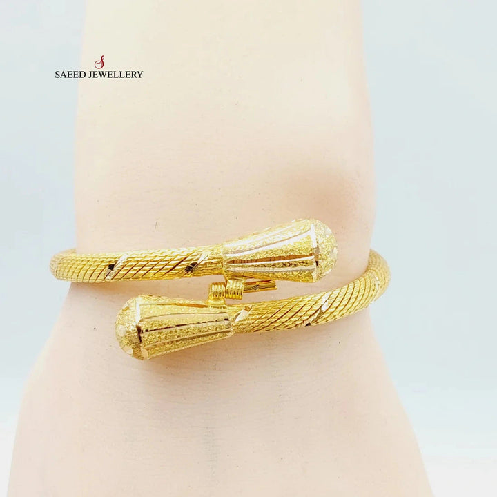 Twisted Bracelet  Made Of 21K Yellow Gold by Saeed Jewelry-29100