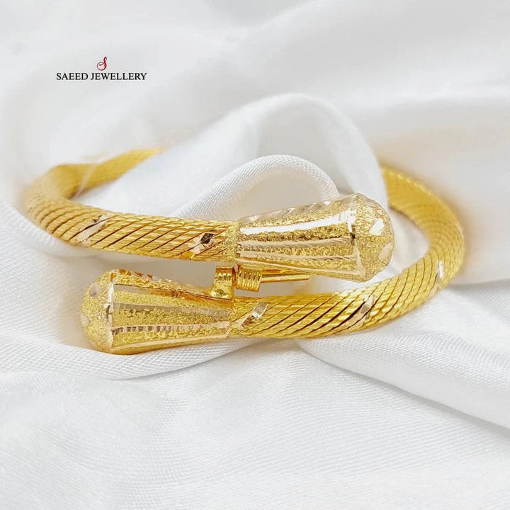 Twisted Bracelet  Made Of 21K Yellow Gold by Saeed Jewelry-29100
