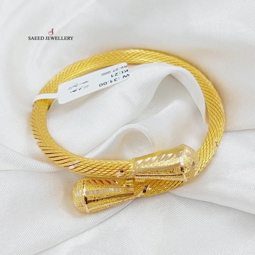 Twisted Bracelet  Made Of 21K Yellow Gold by Saeed Jewelry-29100