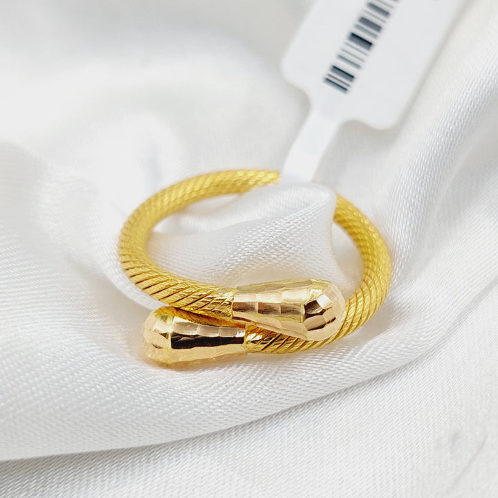 Twisted pears Ring  Made Of 21K Yellow Gold by Saeed Jewelry-29540