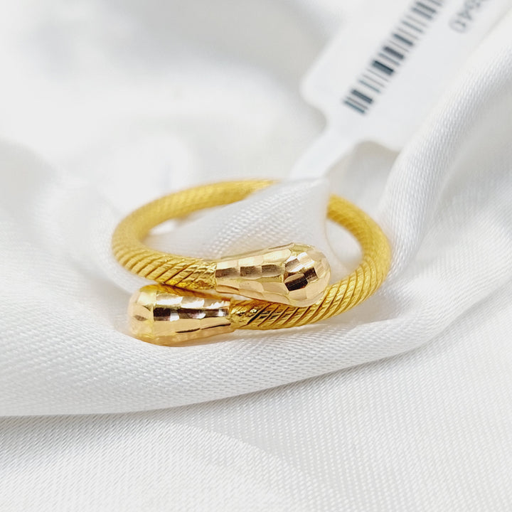 Twisted pears Ring  Made Of 21K Yellow Gold by Saeed Jewelry-29540