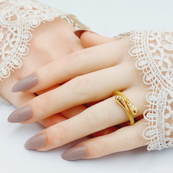 Twisted pears Ring  Made Of 21K Yellow Gold by Saeed Jewelry-29540