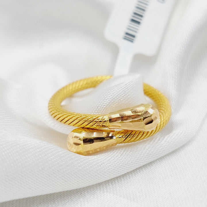 Twisted pears Ring  Made Of 21K Yellow Gold by Saeed Jewelry-29540