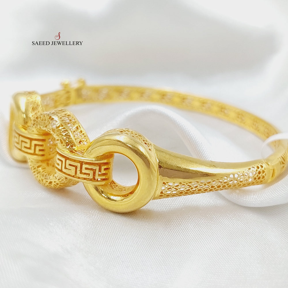 Virna Bangle Bracelet Made Of 21K Yellow Gold by Saeed Jewelry-28896