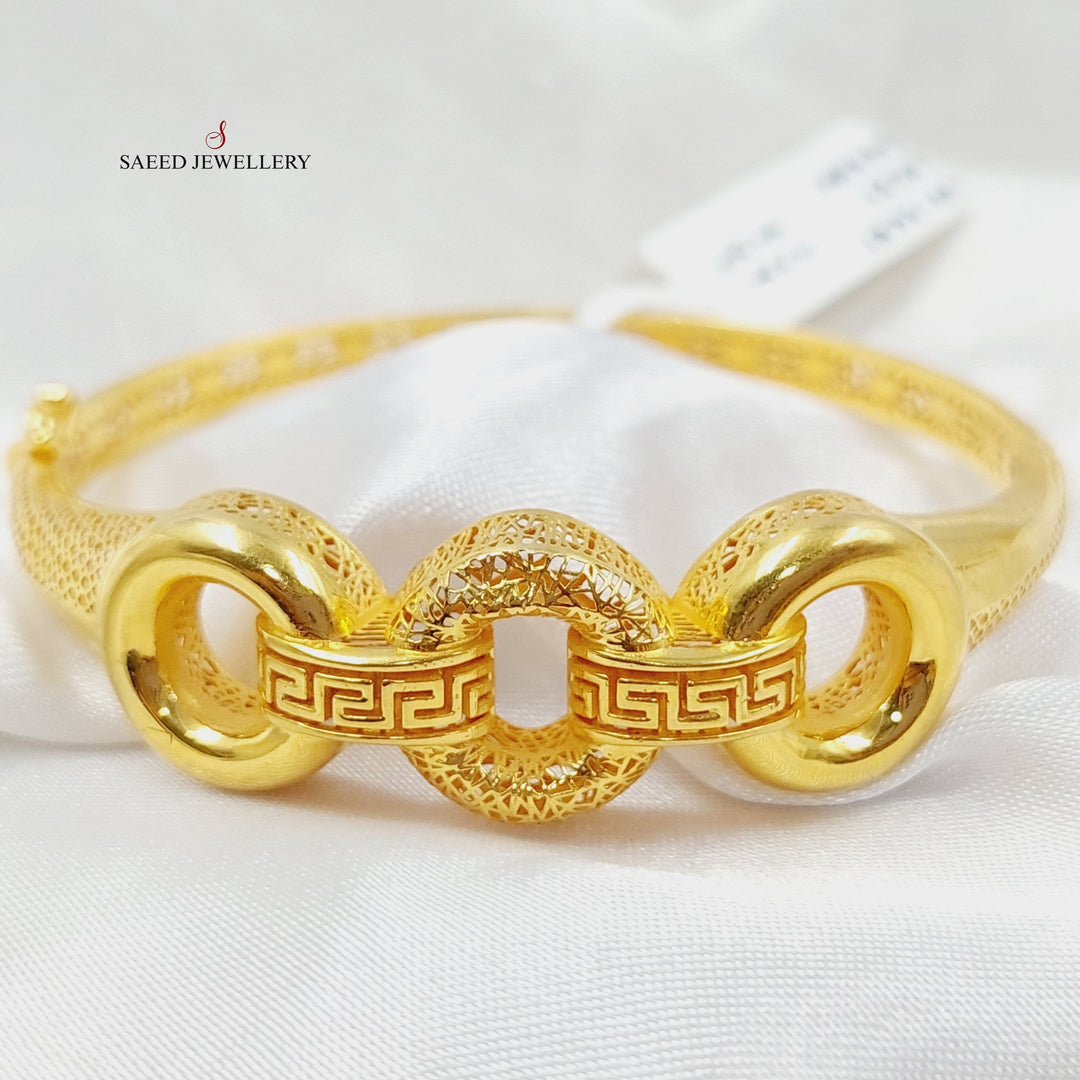Virna Bangle Bracelet Made Of 21K Yellow Gold by Saeed Jewelry-28896