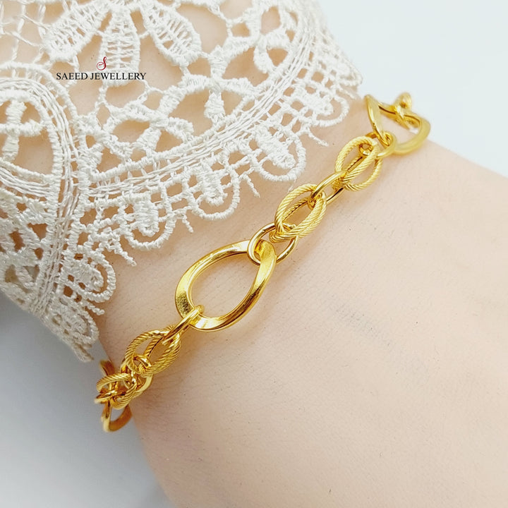 Virna Bracelet  Made Of 21K Yellow Gold by Saeed Jewelry-29281