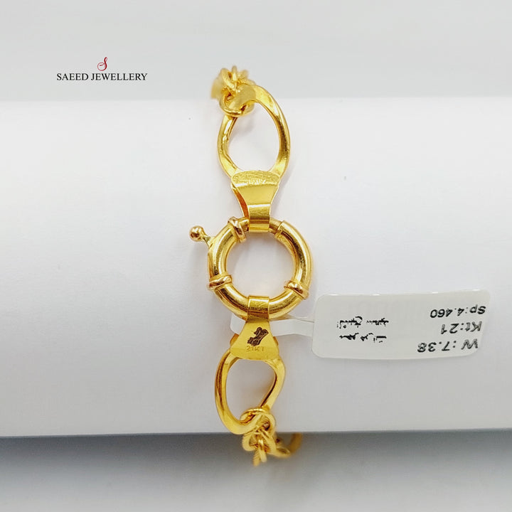 Virna Bracelet  Made Of 21K Yellow Gold by Saeed Jewelry-29281