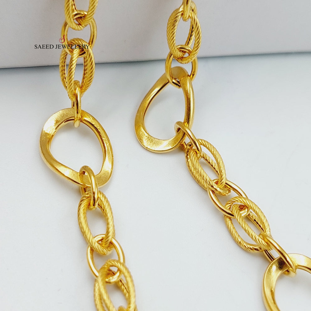 Virna Chain 60cm Made Of 21K Yellow Gold by Saeed Jewelry-29282
