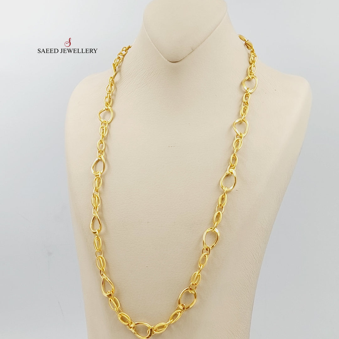 Virna Chain 60cm Made Of 21K Yellow Gold by Saeed Jewelry-29282