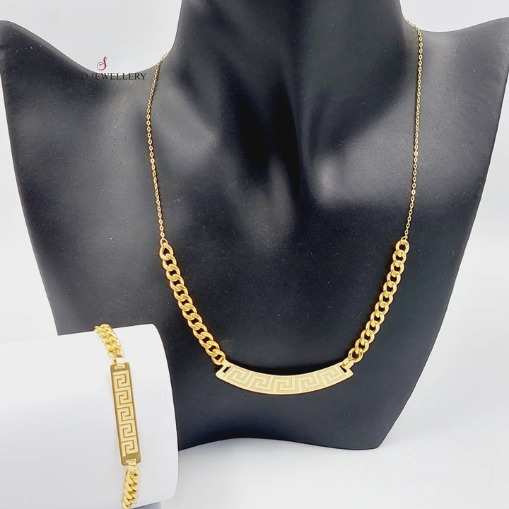   Virna Set  Made Of 18K Yellow Gold  <br>Bracelet Length: <strong> 19cm </strong> by Saeed Jewelry-29887
