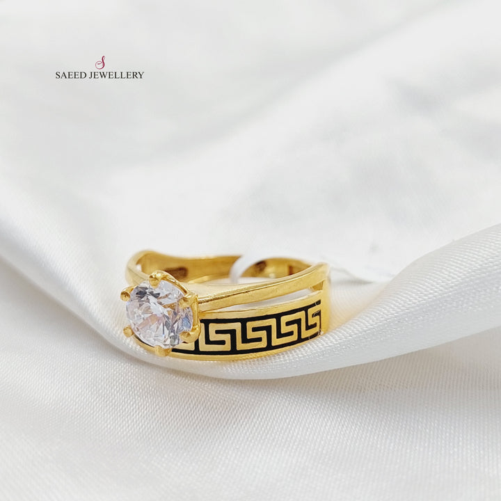 Virna Twins Wedding Ring  Made Of 21K Yellow Gold by Saeed Jewelry-29897