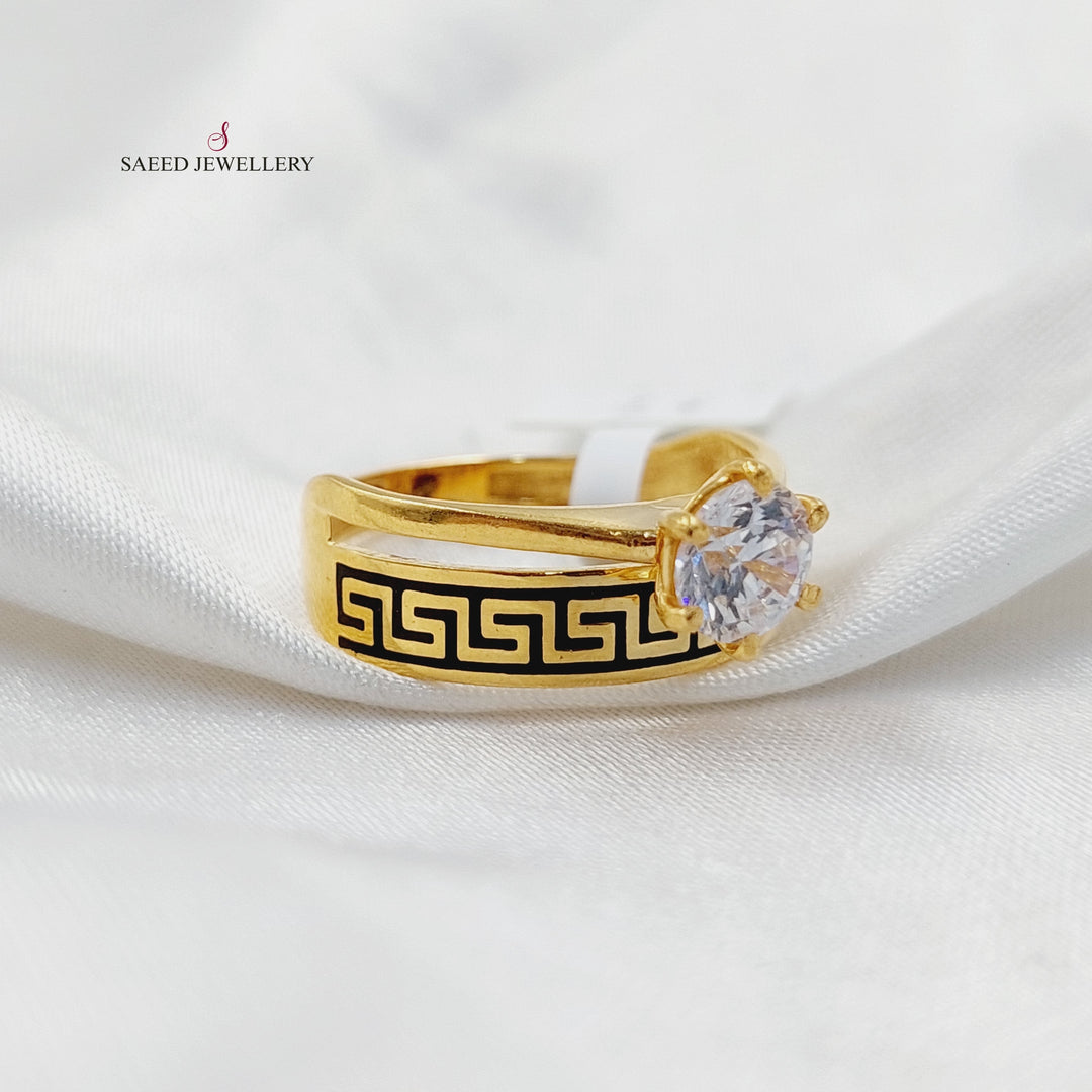 Virna Twins Wedding Ring  Made Of 21K Yellow Gold by Saeed Jewelry-29897