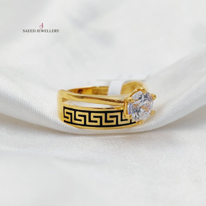 Virna Twins Wedding Ring  Made Of 21K Yellow Gold by Saeed Jewelry-29897