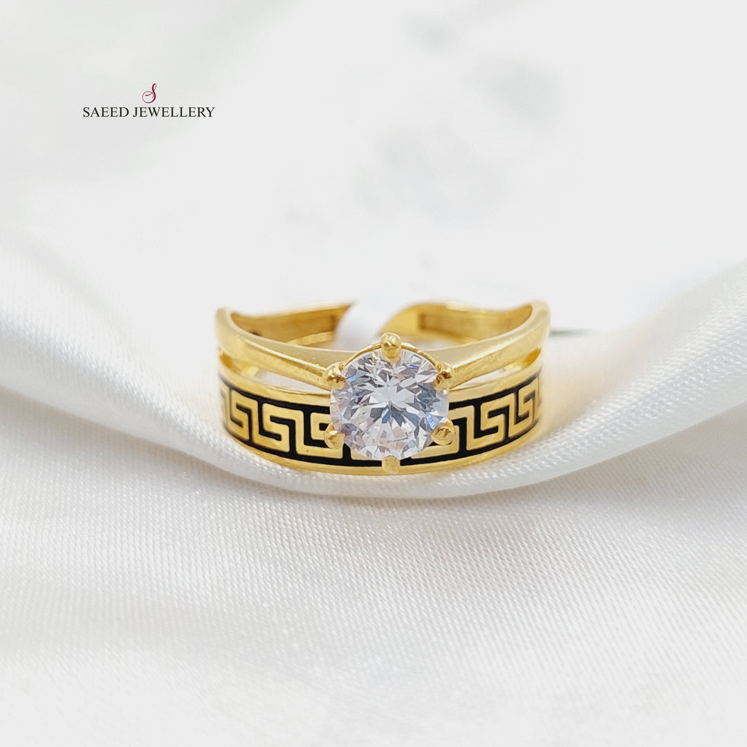 Virna Twins Wedding Ring  Made Of 21K Yellow Gold by Saeed Jewelry-29897