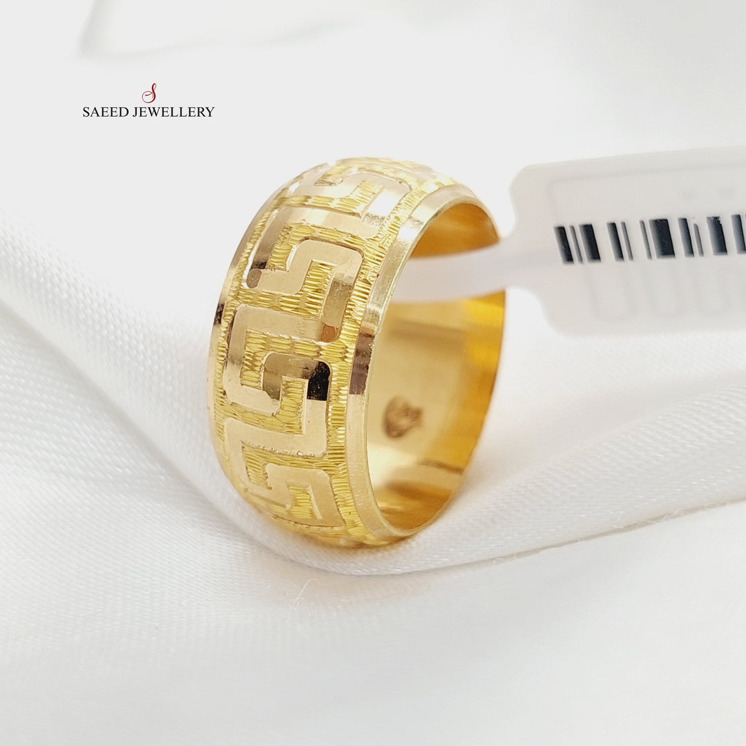 Virna Wedding Ring Made Of 21K Yellow Gold by Saeed Jewelry-28006