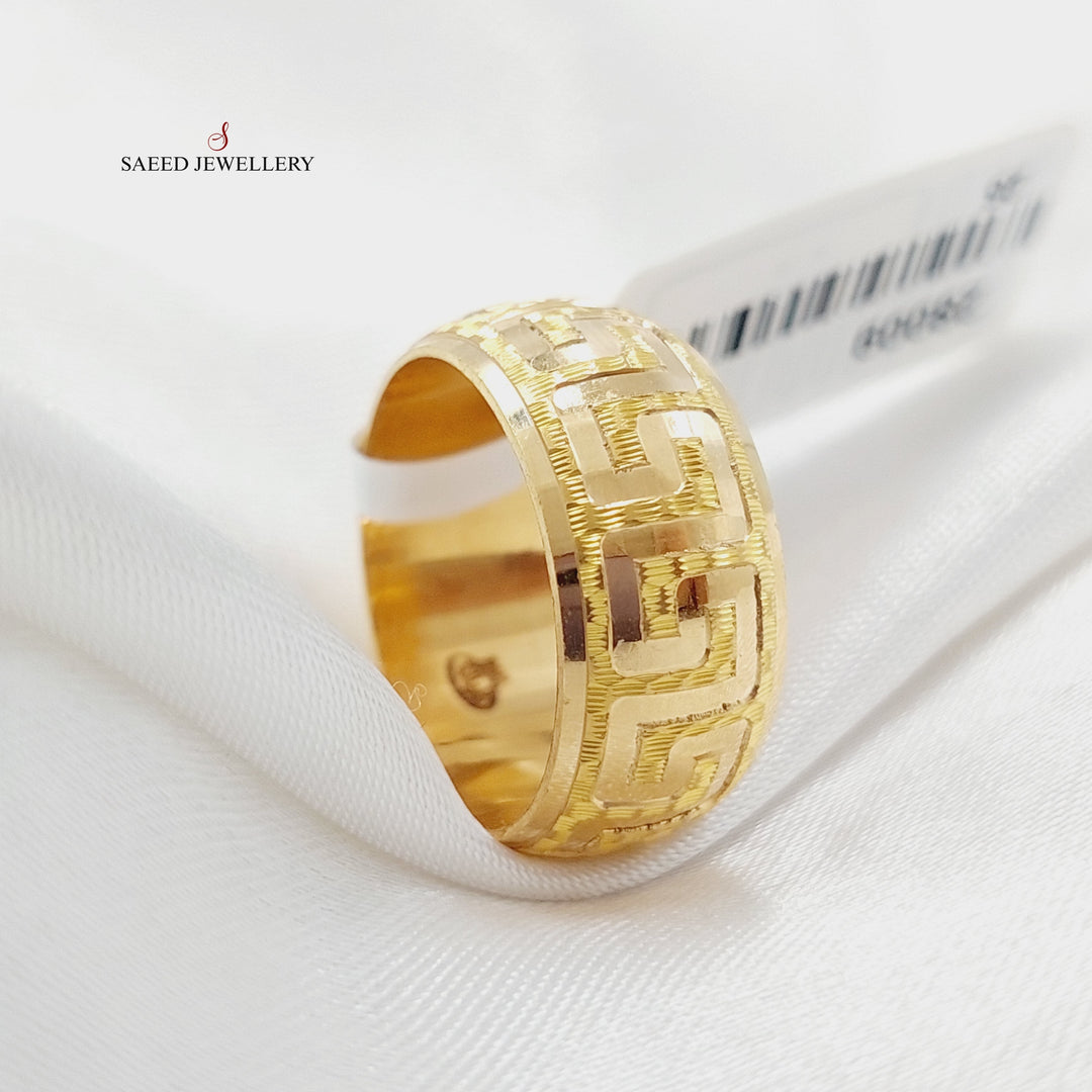 Virna Wedding Ring Made Of 21K Yellow Gold by Saeed Jewelry-28006